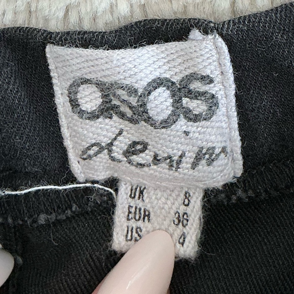 ASOS Denim Black Pencil Skirt - Picture 10 of 11